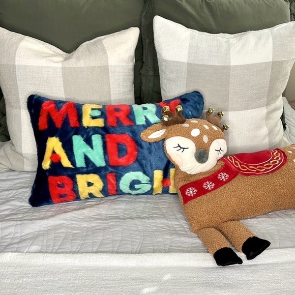 Merry and Bright Colorful Pillow - Picture 4 of 7